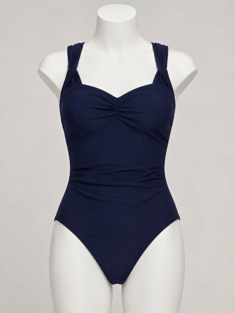 NWT Upopby One Piece Swimsuit US 6 Navy Blue Tummy Control Bathing Suit